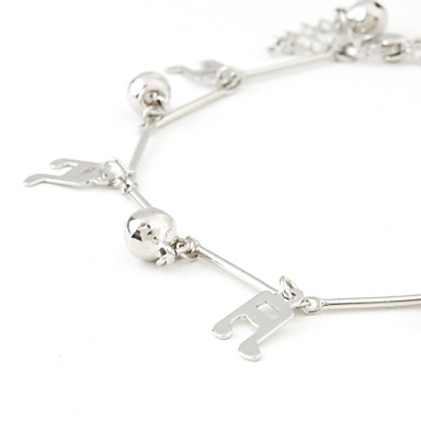Музыкальные Примечание Щепка покрытием Anklet