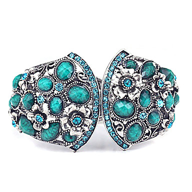 Vintage полым Из широкий браслет Rhinestone (разных цветов)
