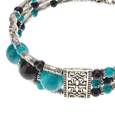 Народные Стиль 3 бусины Totem серебрение Bracelace