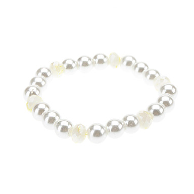 re White Pearl Кристалл браслет