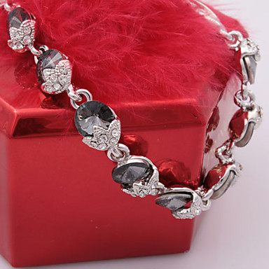 Vintage Браун Rhinestone связанных браслет