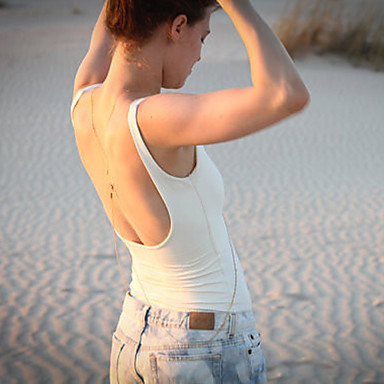 Геометрия металла Летающий Hawk Креста Сексуальная BodyChain кисточкой