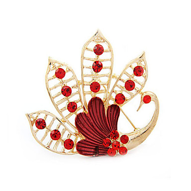 Циркон сплава Павлин шаблон Броши (случайный цвет)