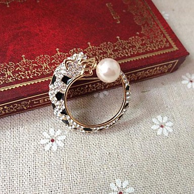 Мода-жа 3,7 CM Циркон Имитация Перл Леопарды Брошь