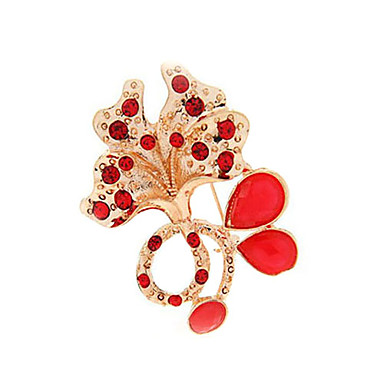 Смола Циркон сплава Петуния Pattern Броши (случайный цвет)