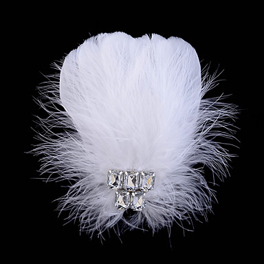 Сплава год сбора винограда Сердце Pattern Циркон Белый перо брошь