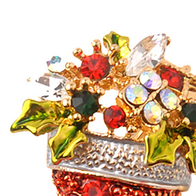 Позолоченный сплав Циркон загрузки шаблона Брошь