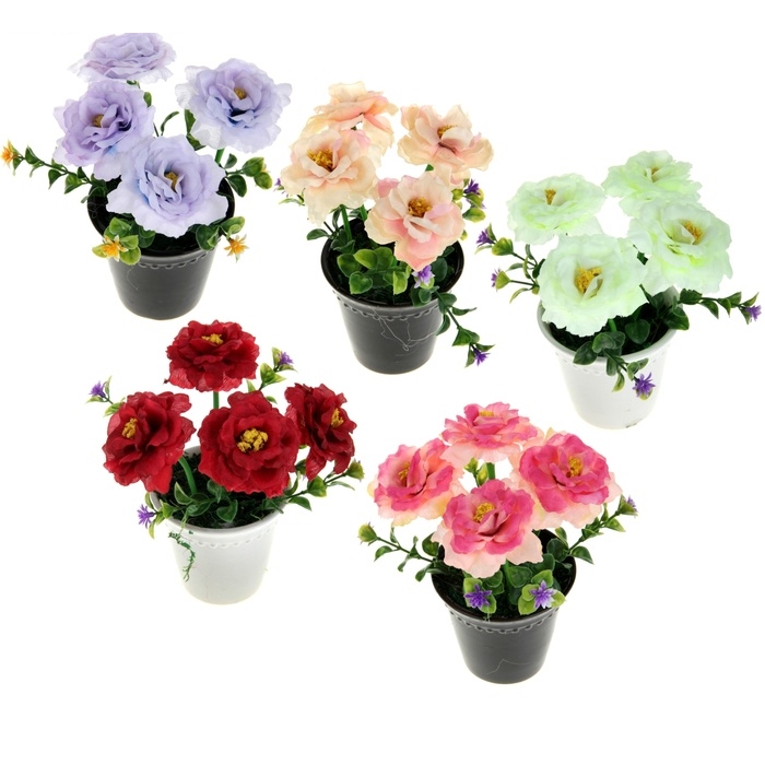 Композиция розы 20*16 см с маленькими цветочками