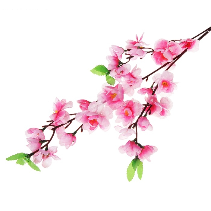 Цветы искусственные сакура нежность 65 см розовый
