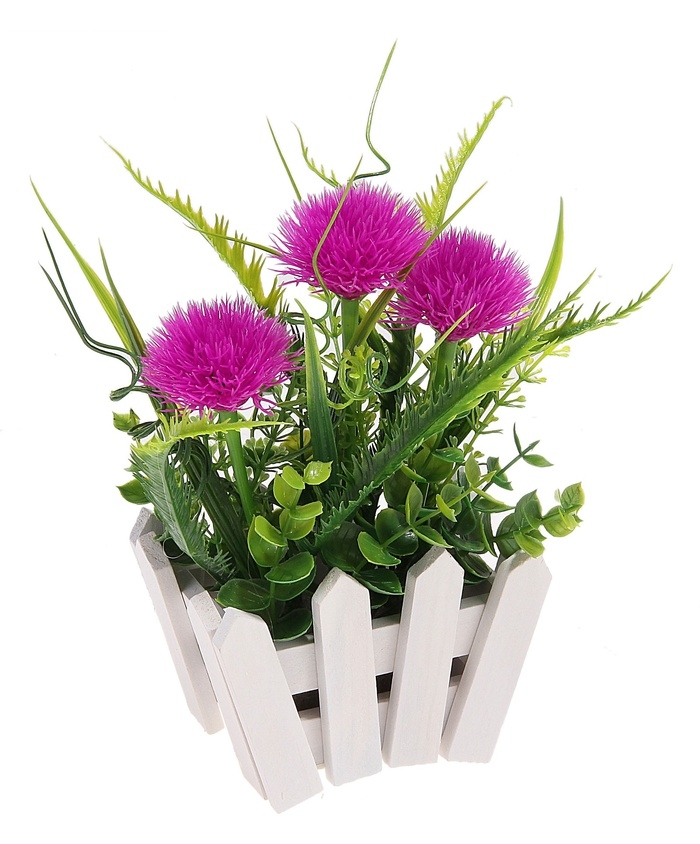 Композиция заборчик дуга 20*11 см пушистик