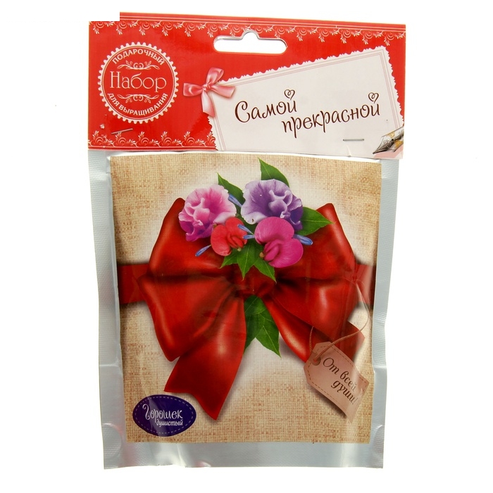 Растущая трава Горошек, в подарочном пакете