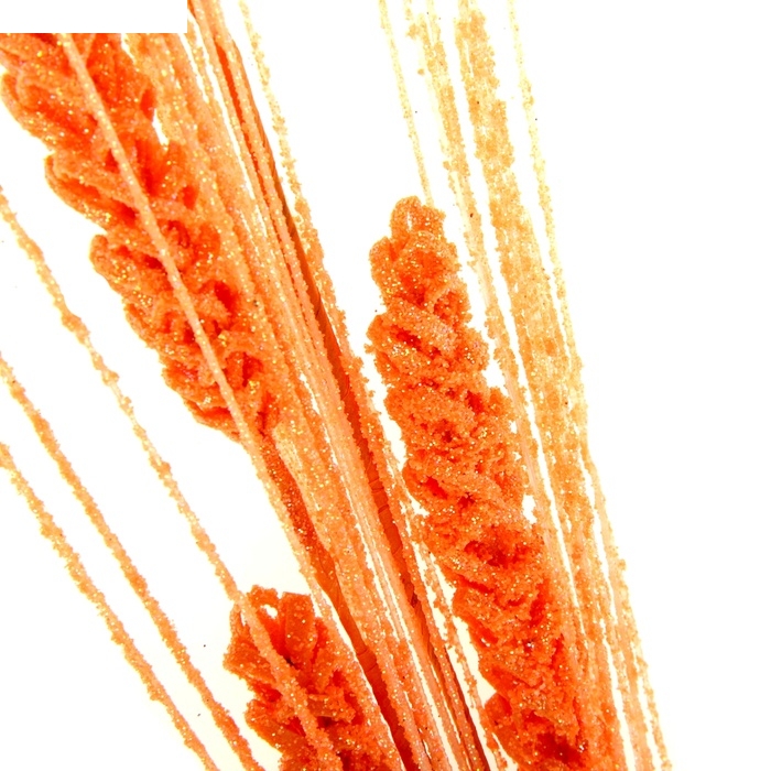 Цветы искусственные блеск 65 см ячмень персиковый