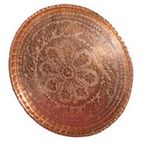 Поднос  красная  медь диаметр  55 см сирия