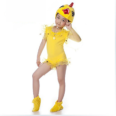 Cute Yeow Chicken малышей платья животный костюм (120 см = 5-6,130 см = 7-8,140 = 9-10 см)