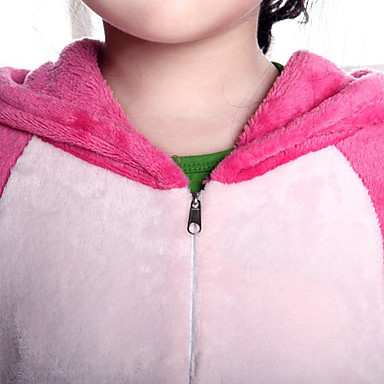 Розовый чужеродные Kol фланели Дети пижамы