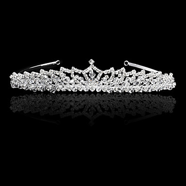 Европейский Прозрачный Кристалл Rhinestone тиары для женщин (1 шт)
