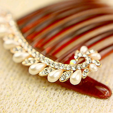 Classic Silver Rhinestone волос расчески для женщин