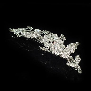 Мода Серебряный Rhinestone волосы расческой для женщин (серебро) (1 шт)
