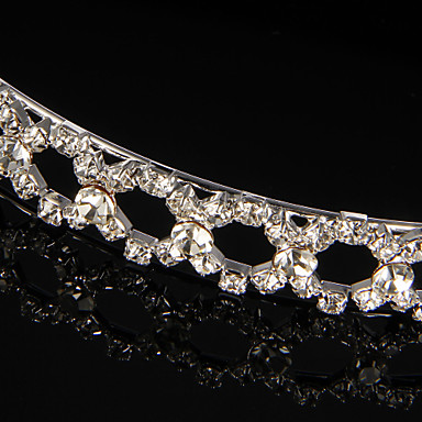 Мода Посеребренная ободки Rhinestone для женщин