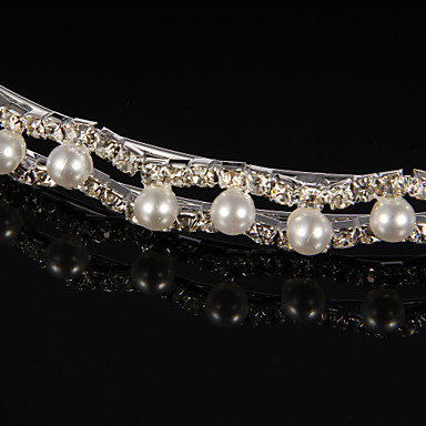Мода Посеребренная Кристалл Rhinestone Tiara повязка для женщин