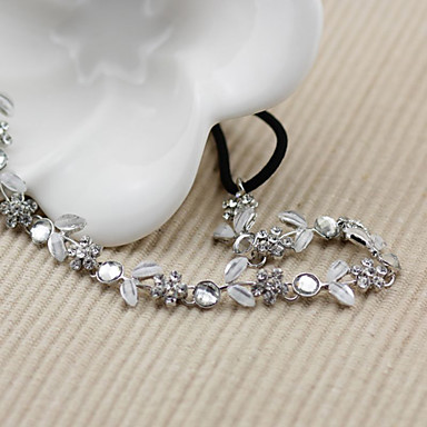 Diva Rhinestone крошечный кристалл цветов Листья оголовьем