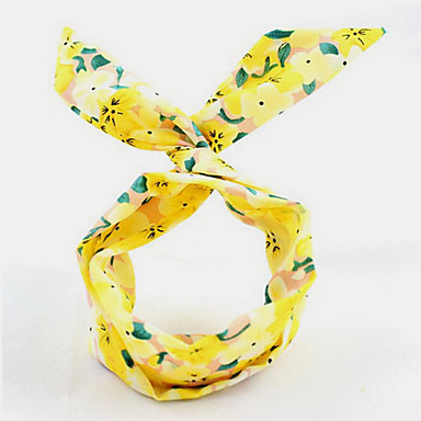 Цветочные / Полоса / Волны ткани уха кролика оголовьем Hairband
