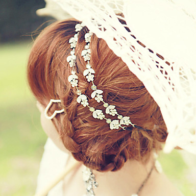 Diva Rhinestone крошечный кристалл цветов Листья оголовьем
