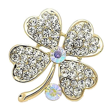 Австрийский кристалл Clover Pattern Броши (разных цветов)