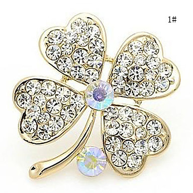Австрийский кристалл Clover Pattern Броши (разных цветов)