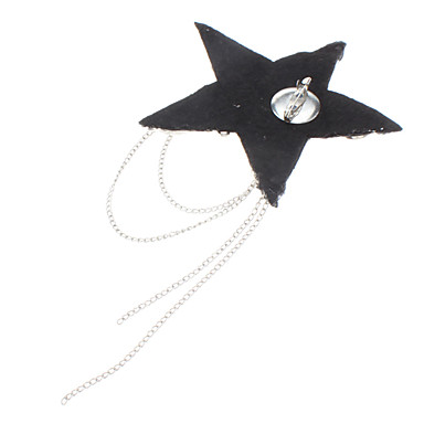 Мода Полностью драгоценностей брошь Звезда Epaulet