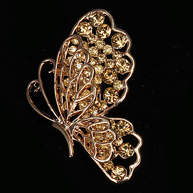 Золотой Бабочка Брошь