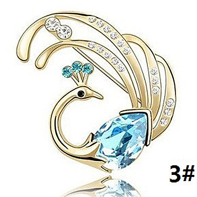 С бриллиантами Кристалл Phoenix Брошь