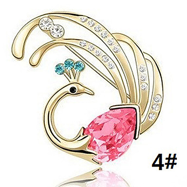 С бриллиантами Кристалл Phoenix Брошь