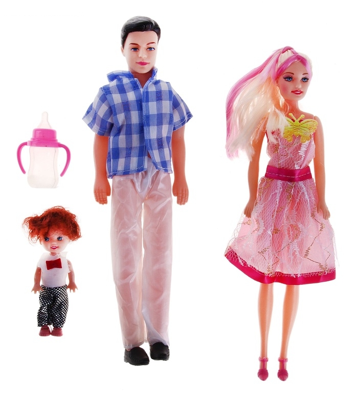 Кукла семья с аксессуарами в пак. №3514