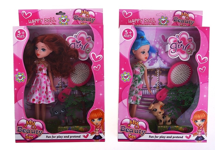 Кукла Красотка с питомцем и аксессуарами