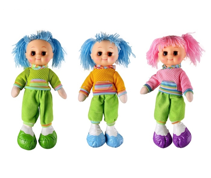 Мягкая игрушка Кукла в кофте в штанишках, цвета МИКС
