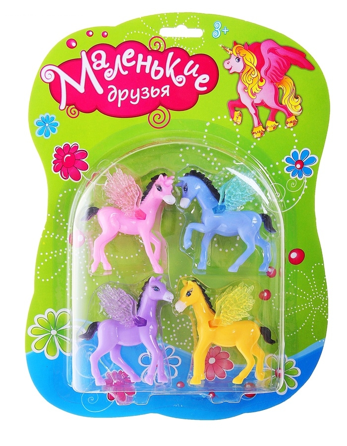 Набор лошадок с крыльями, 4 штуки