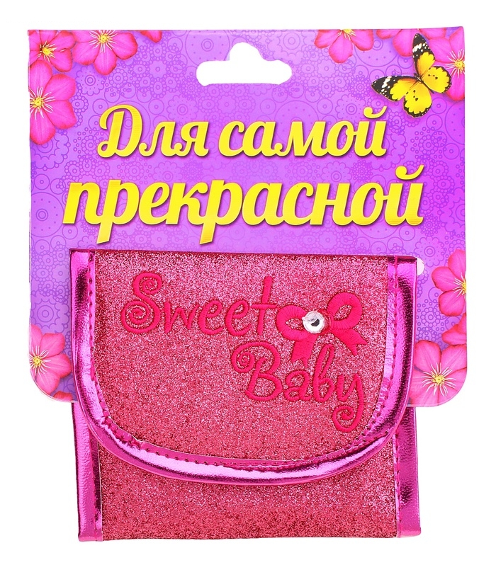 Кошелек молодежный с вышивкой Sweet baby (Милая девочка)