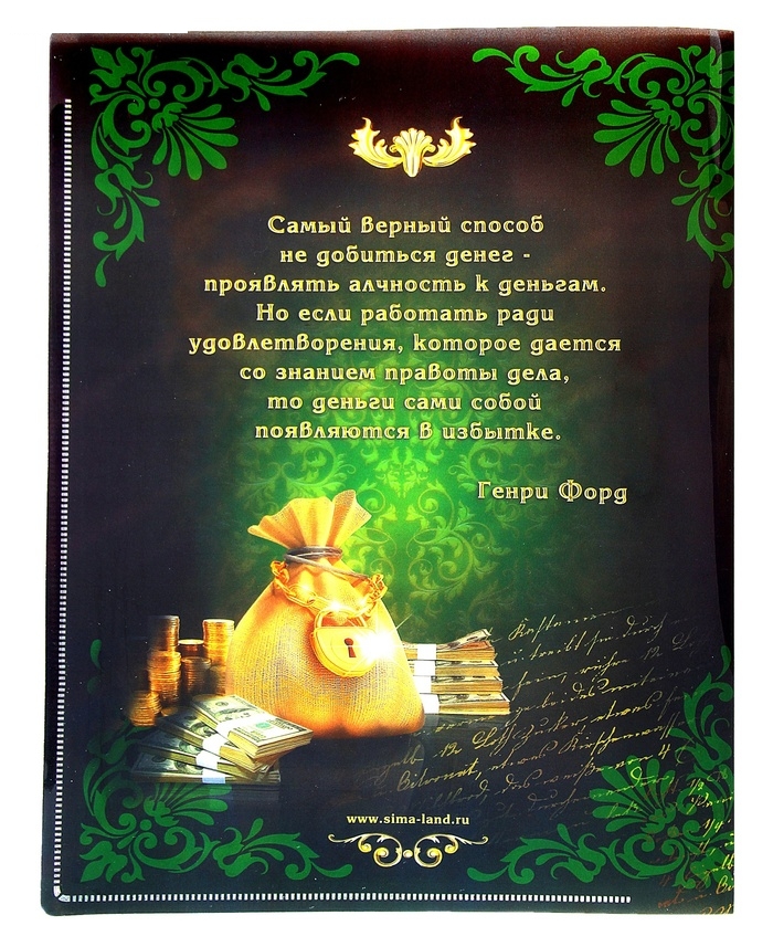 Папка для документов на 10 холдеров Прибыльные дела