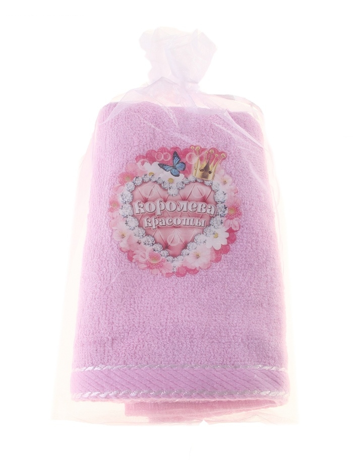 Полотенце с наклейкой Королева красоты 30 х 70 см 450гр/м2