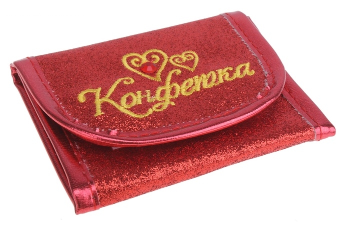 Кошелек молодежный с вышивкой Конфетка