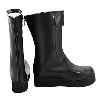 Магия Проводник Черный Кожа  Платформа мужские ботинки