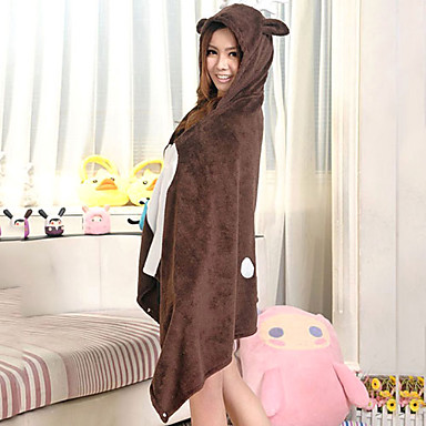 Симпатичные Браун олень ватки коралла Плащ