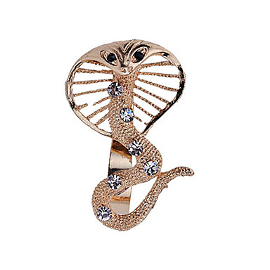 Сплав Циркон Cobra Pattern Регулируемая Дважды Кольца