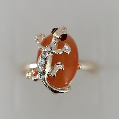 Симпатичные сплава циркония Opal Gecko кольца (разных цветов)