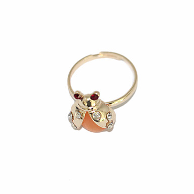 Симпатичные сплава циркония Opal Божья коровка условного звонка (разных цветов)