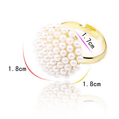Корейских ювелирных благородный и элегантный гриб White Pearl Ring