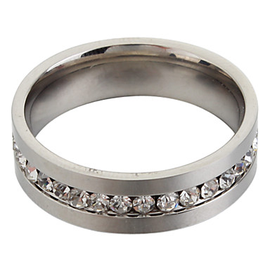 (1шт) Классическая Женщины прозрачное кольцо Rhinestone группы