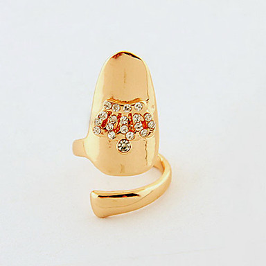 Корона Форма ногтей палец кольцо (случайный цвет)