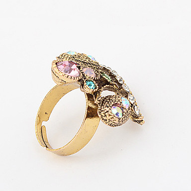 Европейский стиль многоцветный Корона Регулируемые кольца